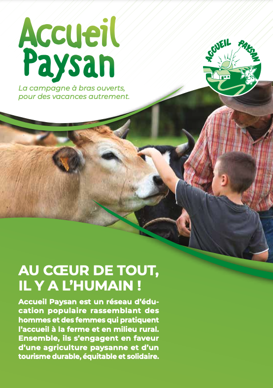 plaquette de présentation du réseau Accueil Paysan